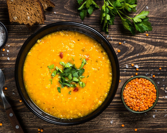 Delectable Detox Turmeric Lentil Soup